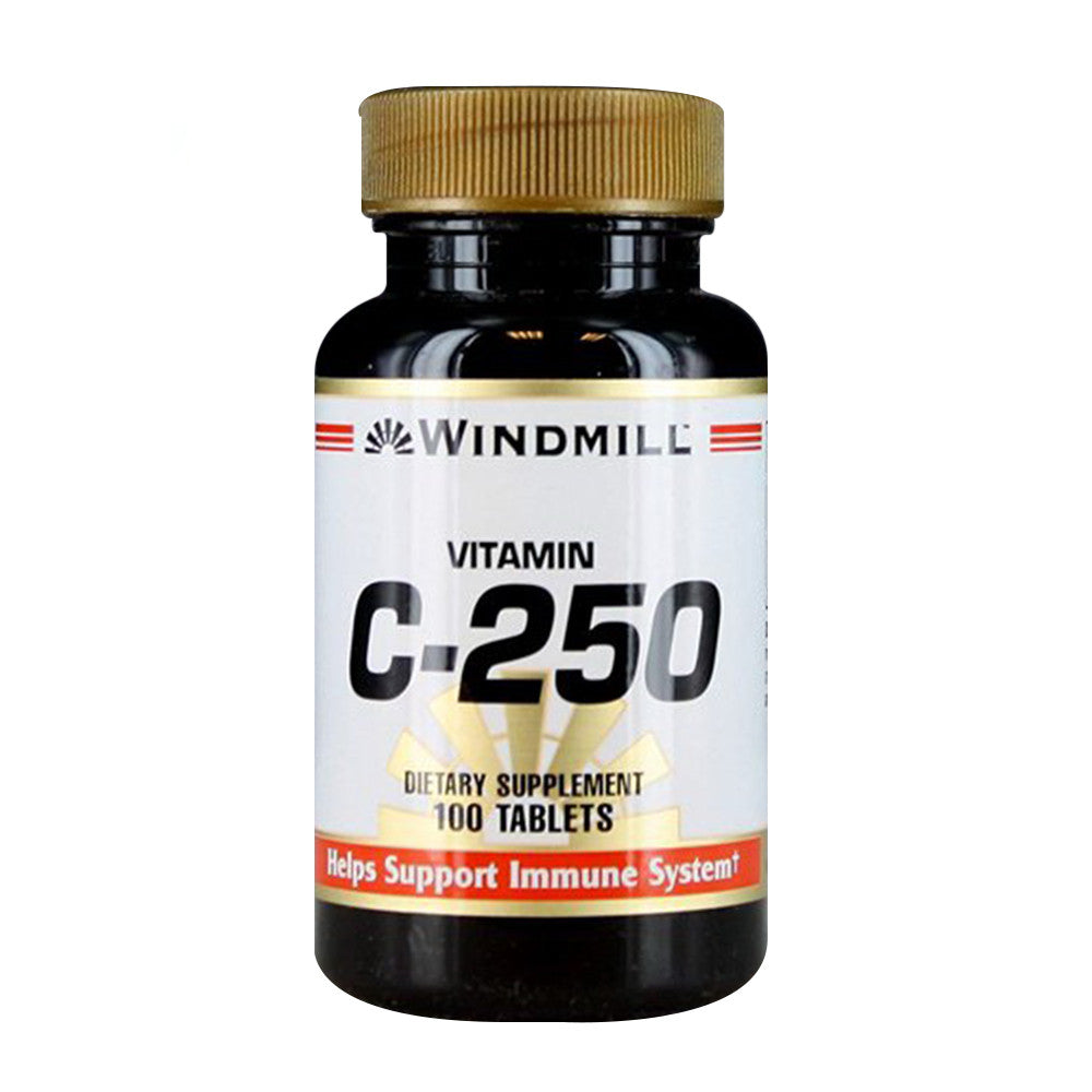 Windmill Vitamin C With 250 Mg Tablets Supports Immune System - 100 Ea